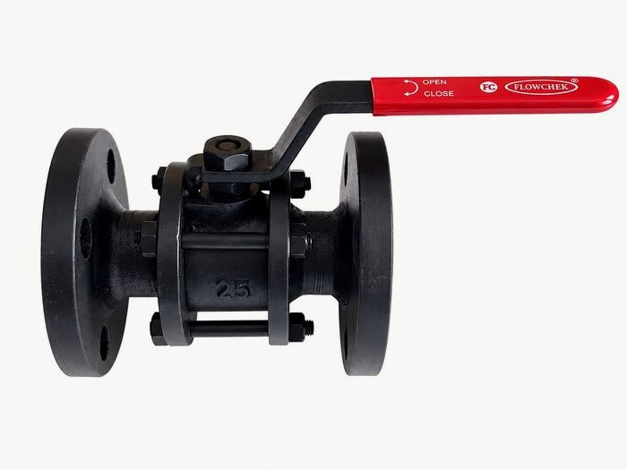 CI 3 Piece Ball Valve Flanged